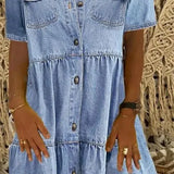 Verano Damas Casual Oversized Vintage