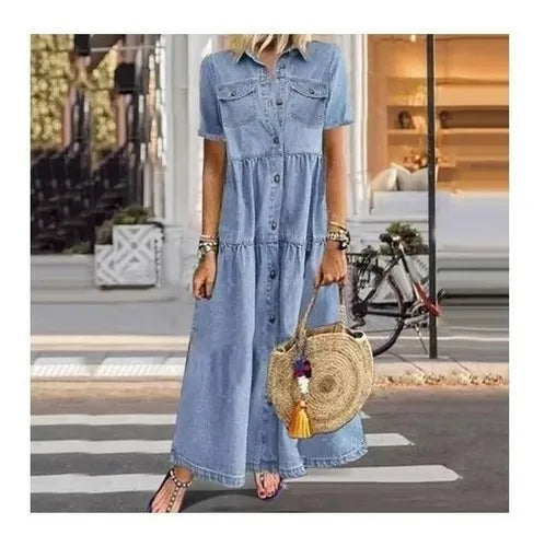Verano Damas Casual Oversized Vintage