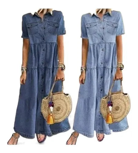 Verano Damas Casual Oversized Vintage